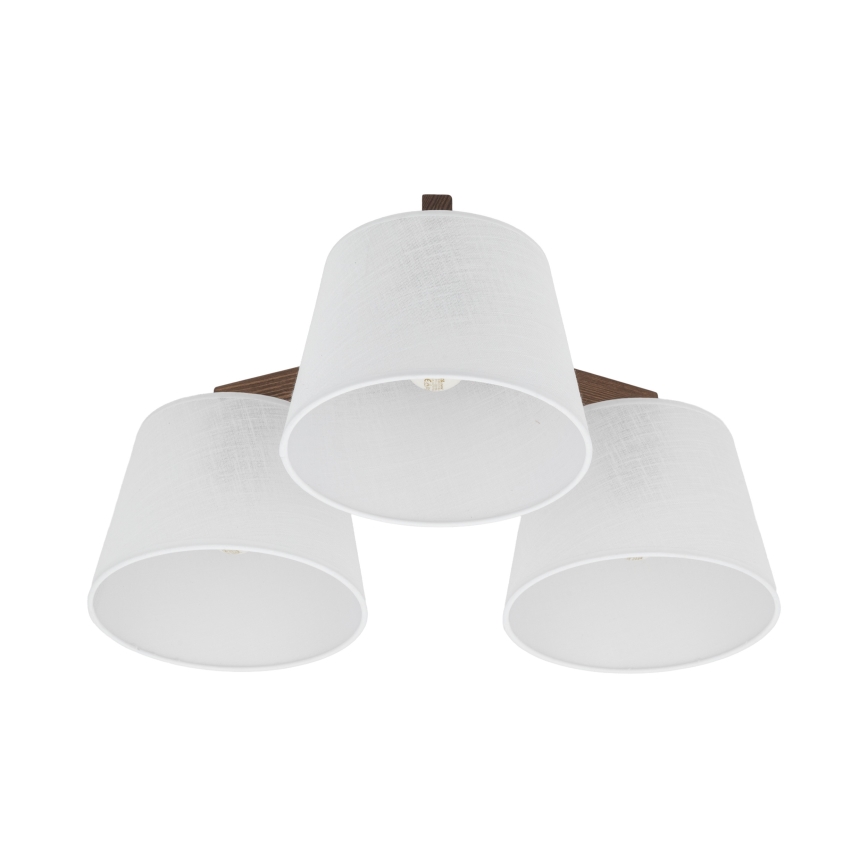 Brilagi - Plafonnier monté en surface LATTE 3xE27/60W/230V pin/blanc