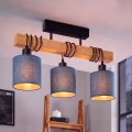 Brilagi - Plafonnier monté en surface NUBILA 3xE27/60W/230V pin/bleu foncé