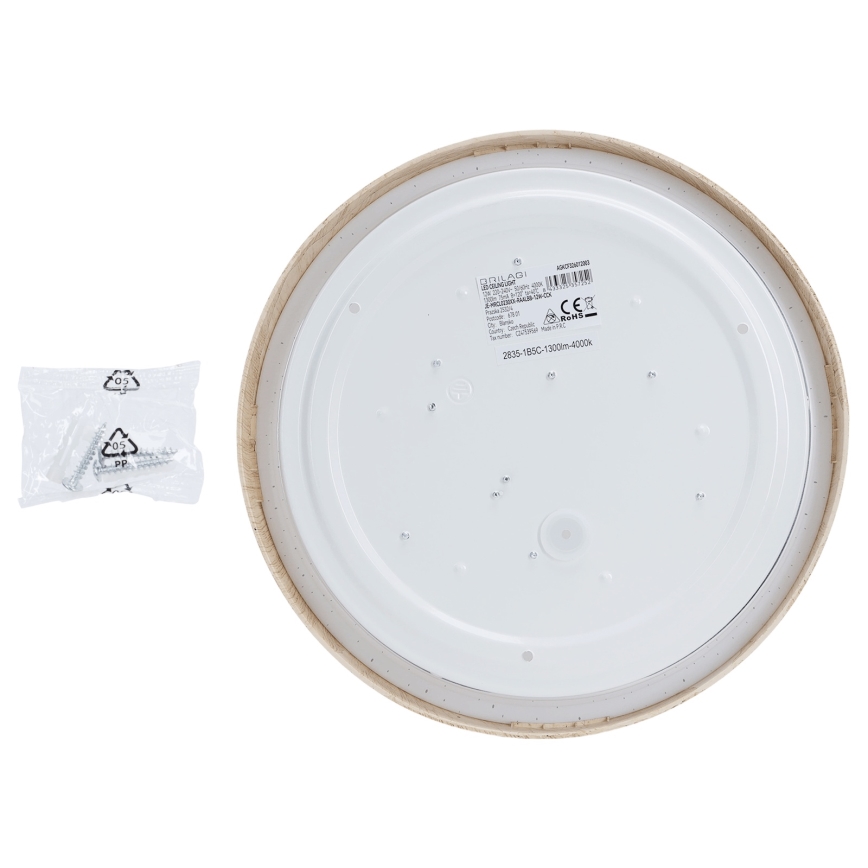 Brilagi - Plafonnier NATURA LED/12W/230V 3000K Ø 26,3 cm