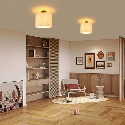 Brilagi - Plafonnier NORDIC WAVE 1xE27/15W/230V Ø 32 cm lin/noir