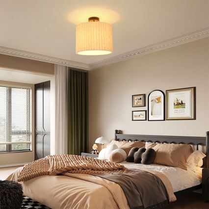 Brilagi - Plafonnier NORDIC WAVE 1xE27/15W/230V Ø 32 cm lin/noir