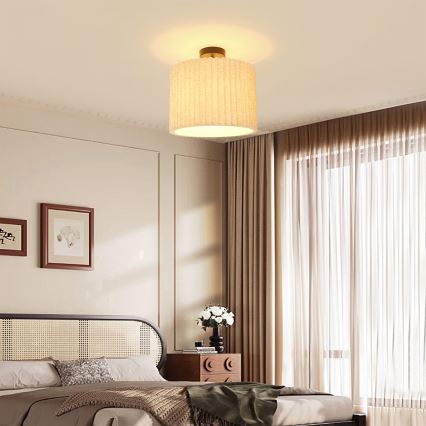 Brilagi - Plafonnier NORDIC WAVE 1xE27/15W/230V Ø 32 cm lin/noir