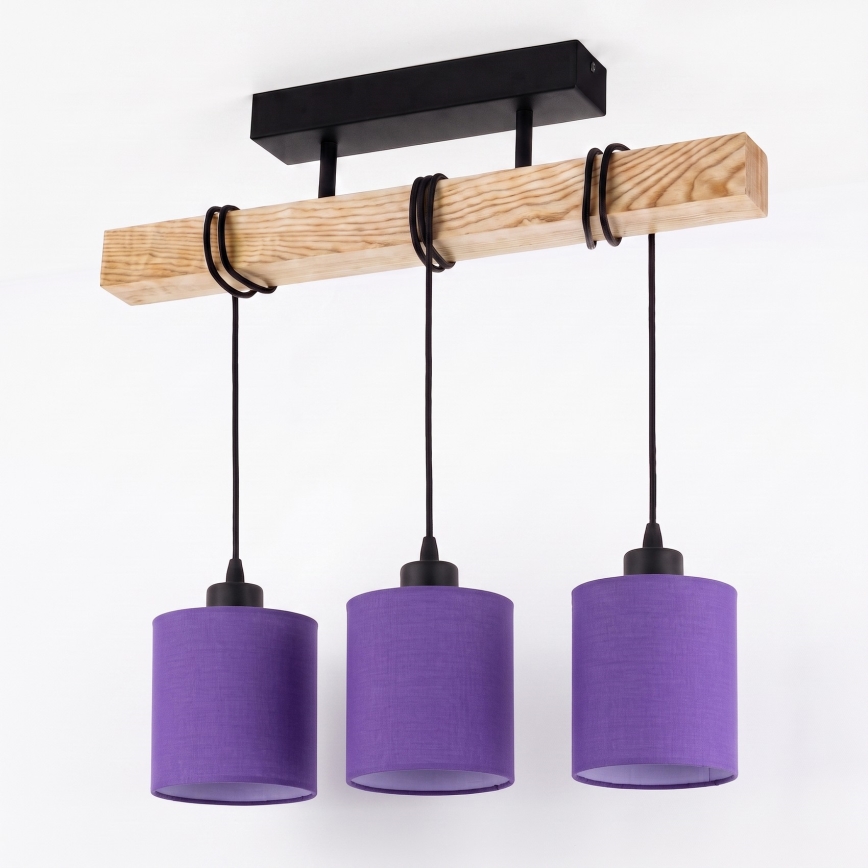 BRILAGI - Plafonnier NUBILA 3xE27/60W/230V pin/violet