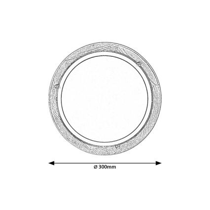 Brilagi - Plafonnier ORBIS 1xE27/60W/230V Ø 30 cm en pin