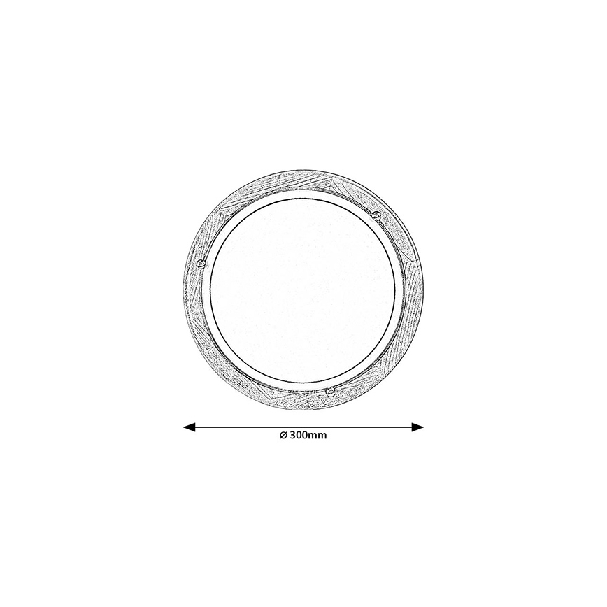 Brilagi - Plafonnier ORBIS 1xE27/60W/230V Ø 30 cm en pin