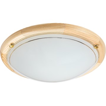 Brilagi - Plafonnier ORBIS 2xE27/60W/230V Ø 38 cm en pin