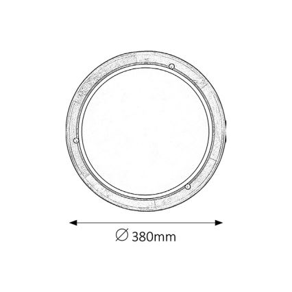 Brilagi - Plafonnier ORBIS 2xE27/60W/230V Ø 38 cm en pin