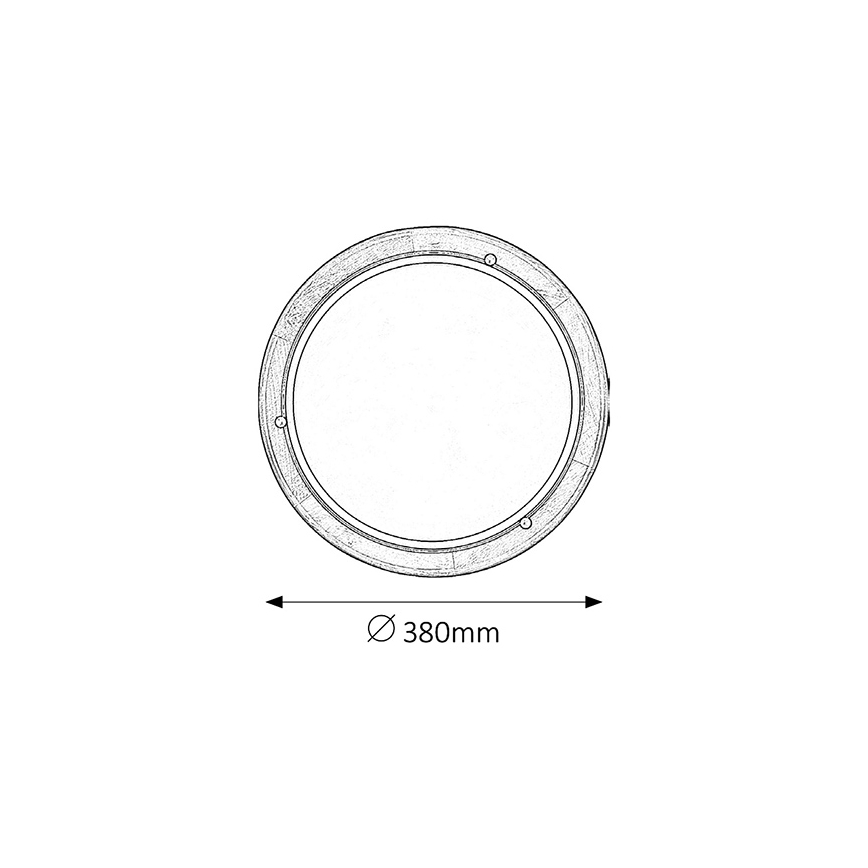 Brilagi - Plafonnier ORBIS 2xE27/60W/230V Ø 38 cm en pin