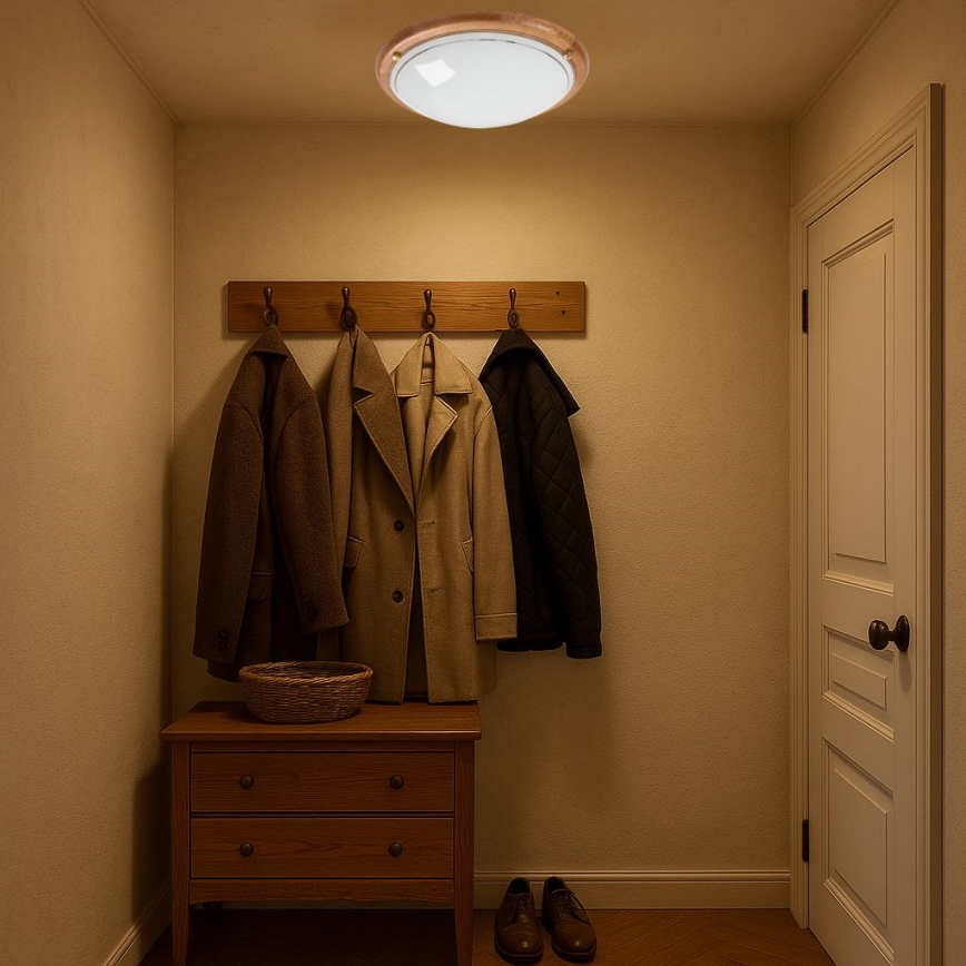 Brilagi - Plafonnier ORBIS 2xE27/60W/230V Ø 38 cm en pin