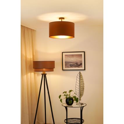 Brilagi - Plafonnier OREGON ROLLER VEGE 1xE27/15W/230V d. 45 cm marron