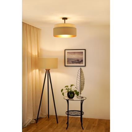Brilagi - Plafonnier OREGON VEGE 1xE27/15W/230V d. 45 cm beige