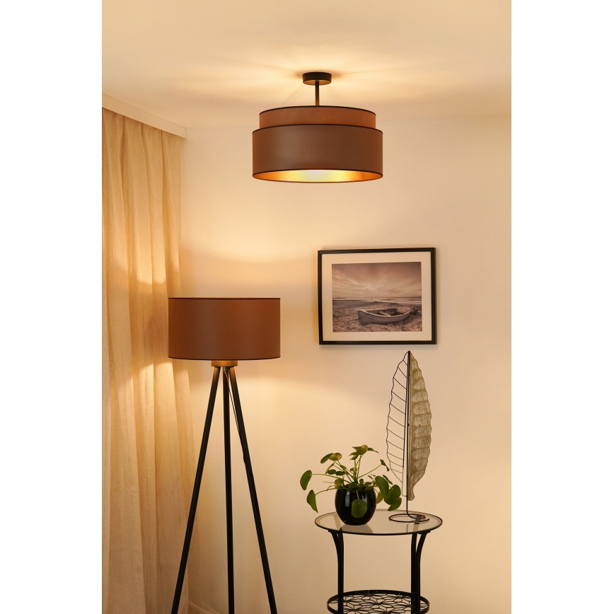 Brilagi - Plafonnier OREGON VEGE 1xE27/15W/230V d. 45 cm marron