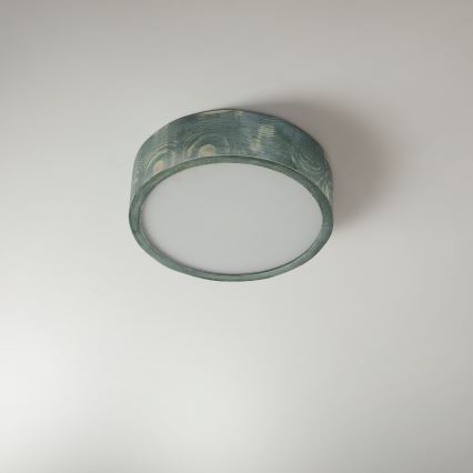 Brilagi - Plafonnier PINO 1xE27/15W/230V en pin vert, Ø 27,5 cm