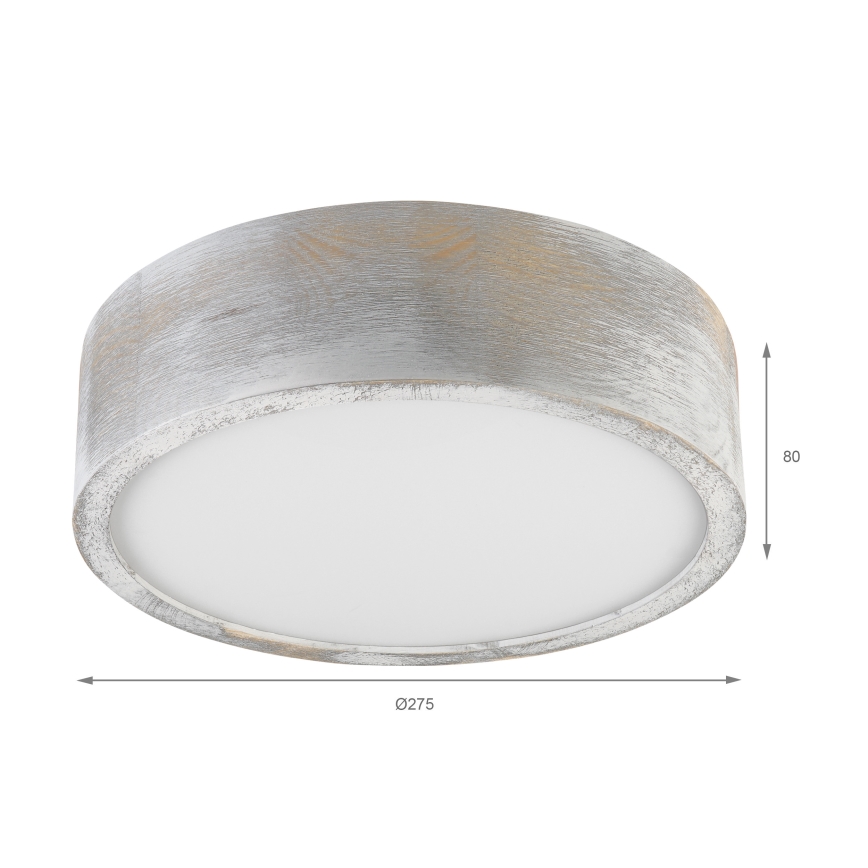 Brilagi - Plafonnier PINO 1xE27/15W/230V pin/argent Ø 27,5 cm