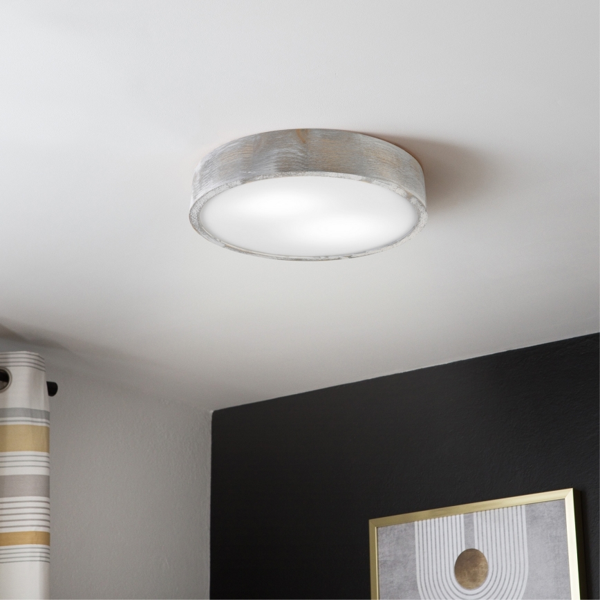 Brilagi - Plafonnier PINO 2xE27/15W/230V pin/argenté Ø 37,5 cm