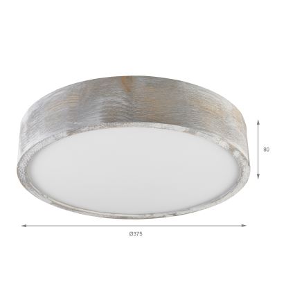 Brilagi - Plafonnier PINO 2xE27/15W/230V pin/argenté Ø 37,5 cm