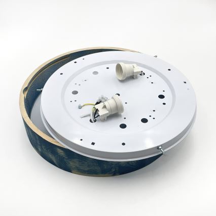 Brilagi - Plafonnier PINO 2xE27/15W/230V pin/bleu Ø 37,5 cm