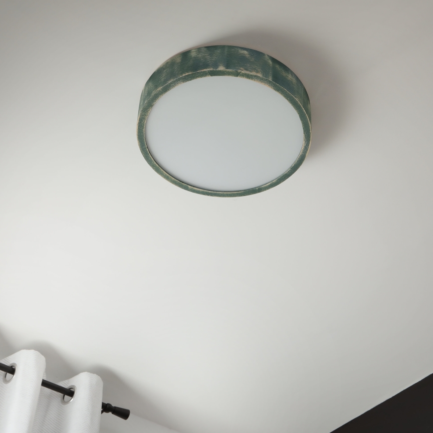 Brilagi - Plafonnier PINO 2xE27/15W/230V pin/vert Ø 37,5 cm