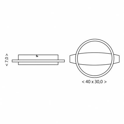 BRILAGI - Plafonnier PLANK LED/16W/230V 4000K 30x40 cm bois