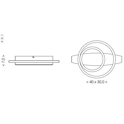 Brilagi - Plafonnier PLANK LED/28W/230V 4000K 30x40 cm bois