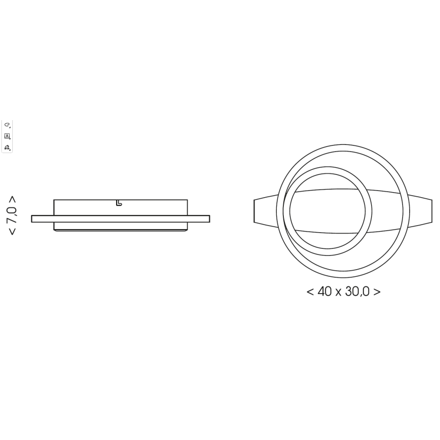 Brilagi - Plafonnier PLANK LED/28W/230V 4000K 30x40 cm bois
