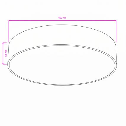 BRILAGI - Plafonnier POOL 5xE27/15W/230V pr. 60 cm IP54 beige