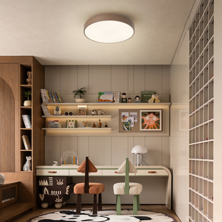 Brilagi - Plafonnier LED POOL LED/36W/230V 3000/4000/6000K Ø 30 cm marron