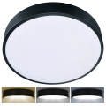 Brilagi - Plafonnier POOL LED/48W/230V 3000/4500/6000K d. 40 cm noir
