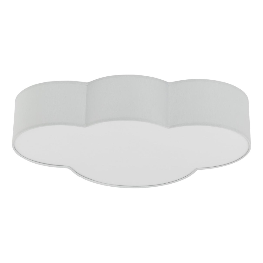 Brilagi - Plafonnier pour chambre d'enfant NIMBUS 4xE27/15W/230V gris