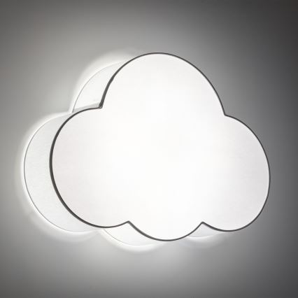 Brilagi - Plafonnier pour chambre d'enfant NIMBUS 4xE27/15W/230V gris