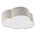 Brilagi - Plafonnier pour enfants NIMBUS MINI 2xE27/15W/230V 31x43 beige