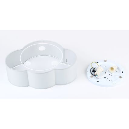 Brilagi - Plafonnier pour enfants NIMBUS MINI 2xE27/15W/230V 31x43 cm gris