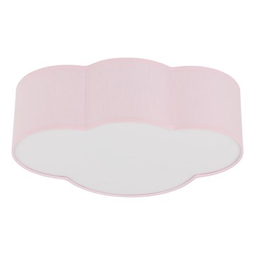 Brilagi - Plafonnier pour enfants NIMBUS MINI 2xE27/15W/230V 31x43 cm rose