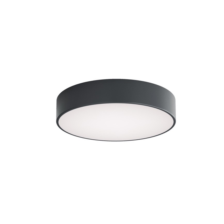 Brilagi - Plafonnier pour salle de bains CLARE avec détecteur de mouvement et capteur crépusculaire, 3xE27/24W/230V, Ø 40 cm, anthracite, IP54