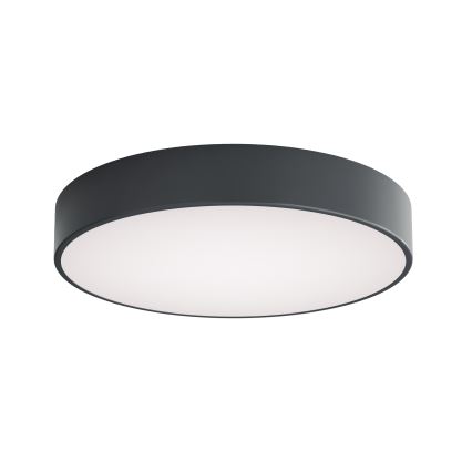 Brilagi - Plafonnier de salle de bains avec capteur de mouvement et capteur crépusculaire CLARE 4xE27/24W/230V Ø 50 cm anthracite IP54
