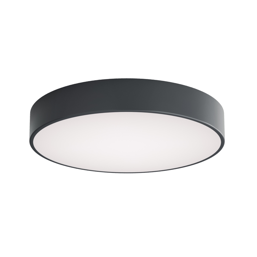 Brilagi - Plafonnier de salle de bains avec capteur de mouvement et capteur crépusculaire CLARE 4xE27/24W/230V Ø 50 cm anthracite IP54