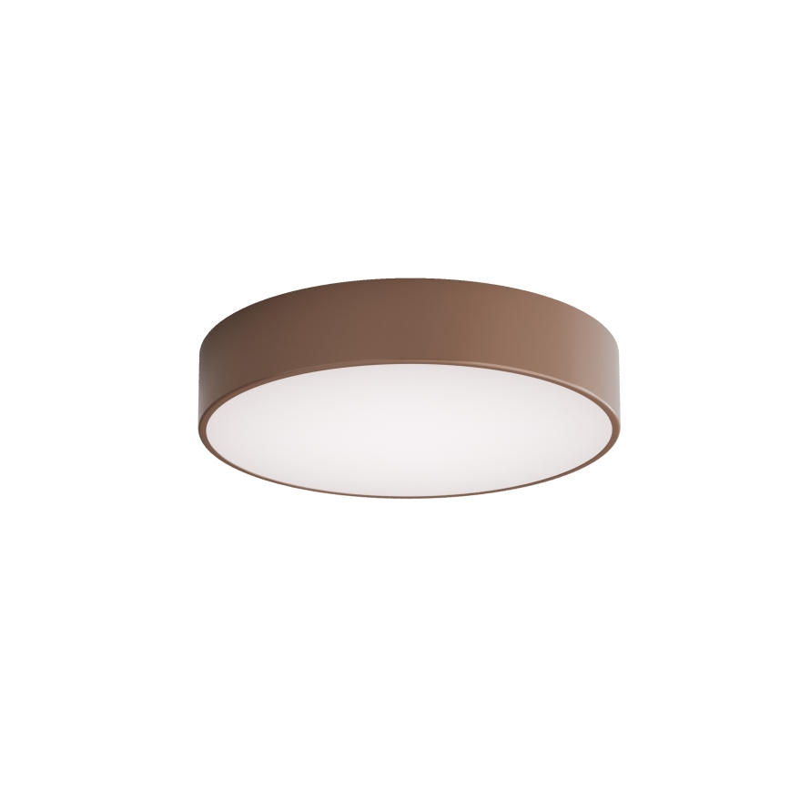 Brilagi - Plafonnier pour salle de bains CLARE Ø 40 cm 3xE27/24W/230V, marron, avec capteur de mouvement et capteur crépusculaire, IP54