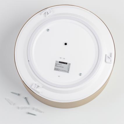 Brilagi - Plafonnier pour salle de bains POOL 2xE27/15W/230V Ø 30 cm IP54 beige