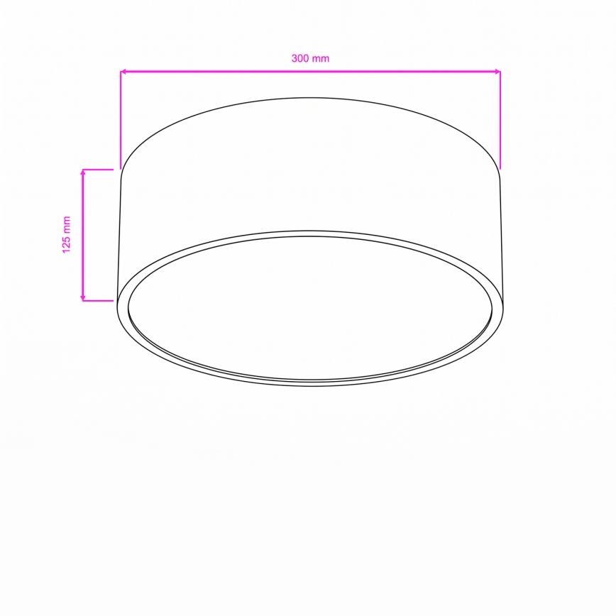 Brilagi - Plafonnier pour salle de bains POOL 2xE27/15W/230V Ø 30 cm IP54 beige