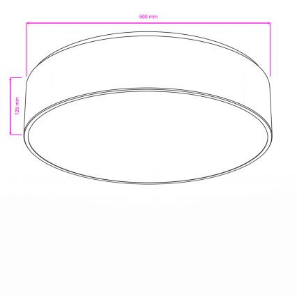 Brilagi - Plafonnier pour salle de bains POOL 4xE27/15W/230V Ø 50 cm IP54 blanc