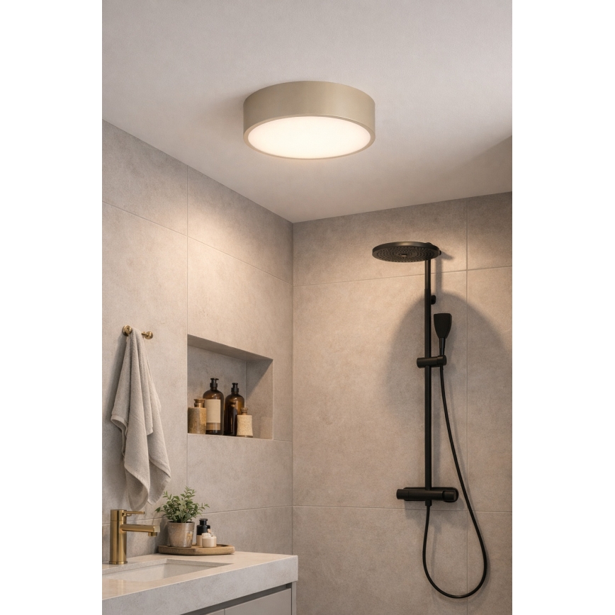 Brilagi - Plafonnier pour salle de bains POOL 5xE27/15W/230V Ø 60 cm IP54 beige