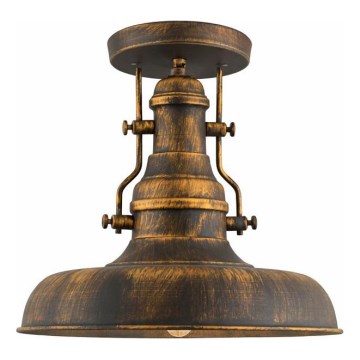 Brilagi - Plafonnier PYRONIC 1xE27/40W/230V Ø 32 cm bronze/patine