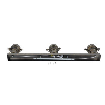Brilagi - Plafonnier PYRONIC 3xE27/40W/230V bronze/patine