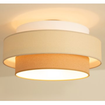 Brilagi - Plafonnier RESNA 1xE27/60W/230V Ø 40 cm crème/beige