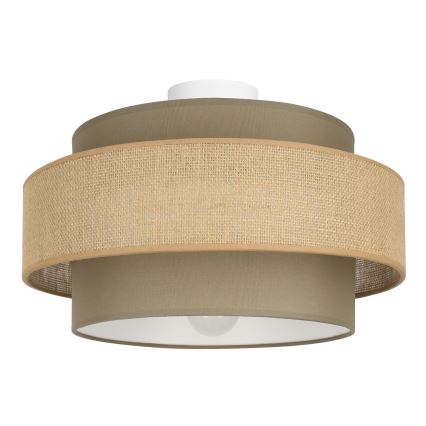 Brilagi - Plafonnier RESNA 1xE27/60W/230V Ø 40 cm marron/beige