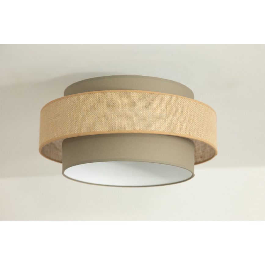 Brilagi - Plafonnier RESNA 1xE27/60W/230V Ø 40 cm marron/beige