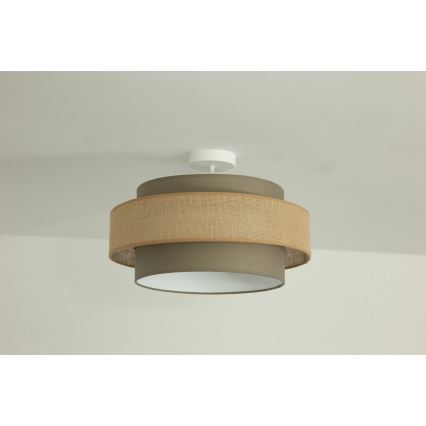 Brilagi - Plafonnier RESNA 1xE27/60W/230V Ø 40 cm marron/beige