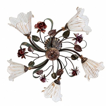 BRILAGI - Plafonnier ROSE FLOWER 5xE14/40W/230V bronze/patiné