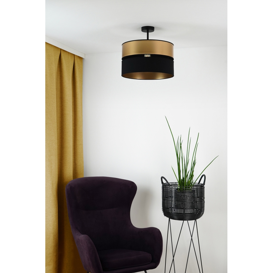 Brilagi - Plafonnier ROYAL 1xE27/15W/230V d. 40 cm noir/doré
