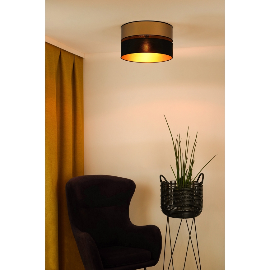 Brilagi - Plafonnier ROYAL 1xE27/15W/230V d. 40 cm noir/doré